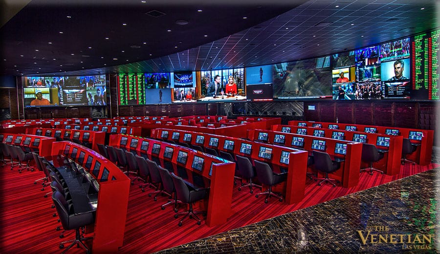 The sportsbook at the Venetian casino