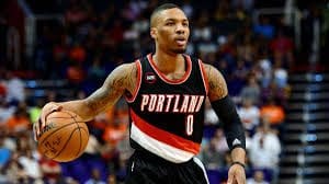 Portland's Damian Lillard takes charge. 