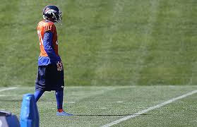 Aqib Talib practiced with the Broncos today.