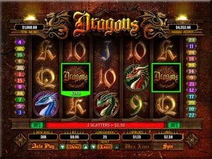 The dragons slot game at Igntion