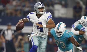 Dak Prescott starts his second game as a rookie.