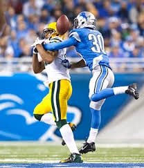 Darius Slay defends for the Lions.