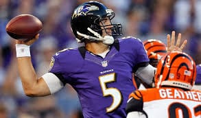 QB Joe Flacco is a minimal performer.