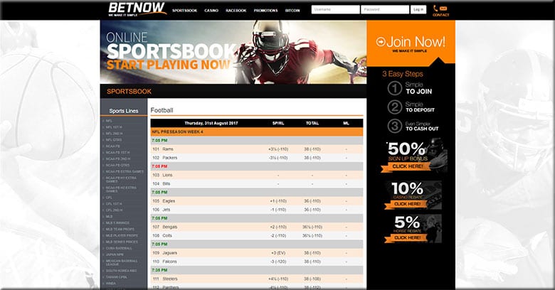 BetNow.eu sportsbook