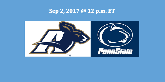 Akron Plays Penn State 2017 College Football Pick