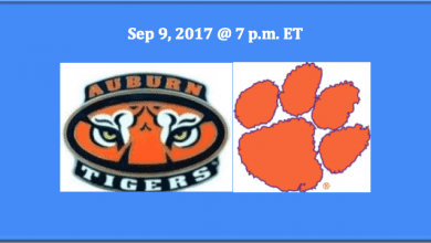 Auburn Plays Clemson 2017 College Football Pick