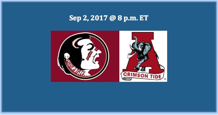 Florida State Plays Alabama 2017 College Football Pick