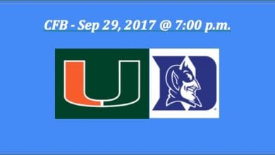 2017 Miami plays Duke college football pick