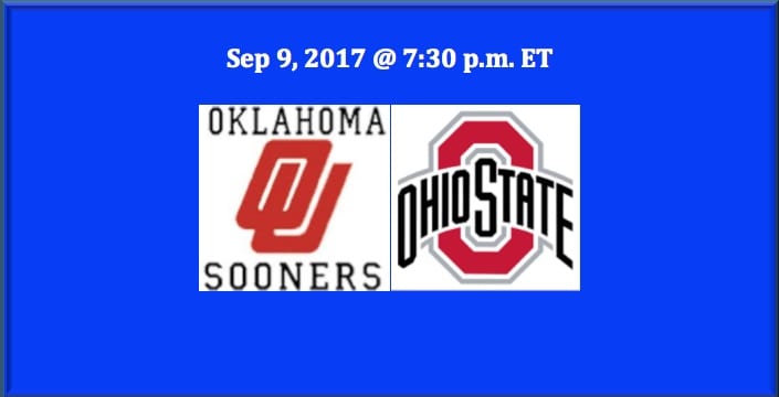 Oklahoma Plays Ohio State College Football Free Pick: