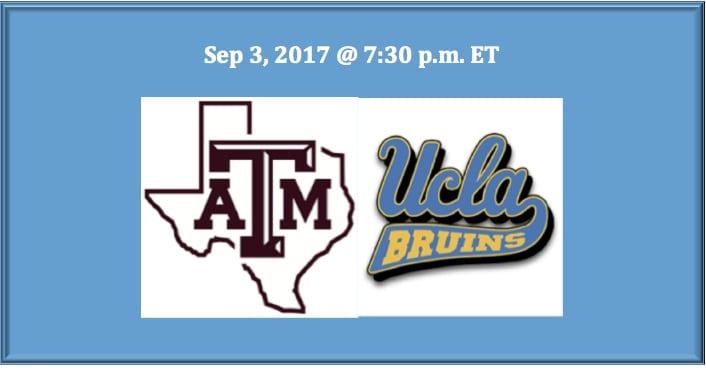 Texas A&M plays UCLA college football free pick