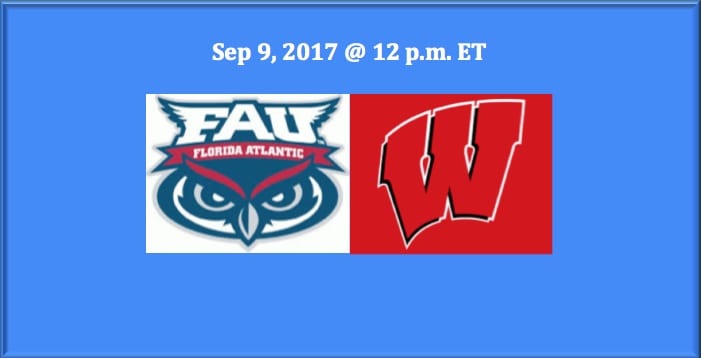 2017 Florida Atlantic Plays Wisconsin College Football Pick