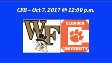 Wake Forest plays Clemson 2017 college football pick
