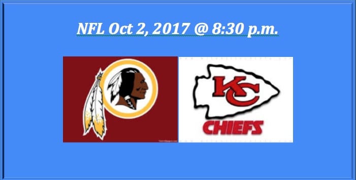 2017 NFL Redskins Play Chiefs Free Pick: