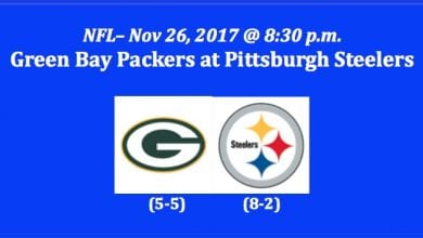 Green Bay plays Pittsburgh NFL Sunday Night pick