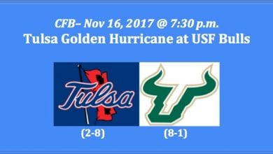 Tulsa plays USF 2017 college football free pick