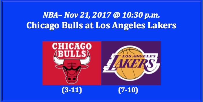 Bulls Play Lakers 2017 NBA Free Pick- Sports Betting Preview
