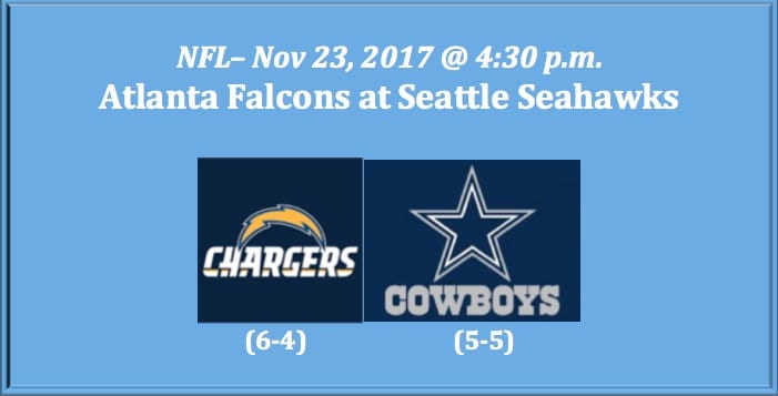 Chargers Play Cowboys 2017 Thanksgiving Free NFL Pick