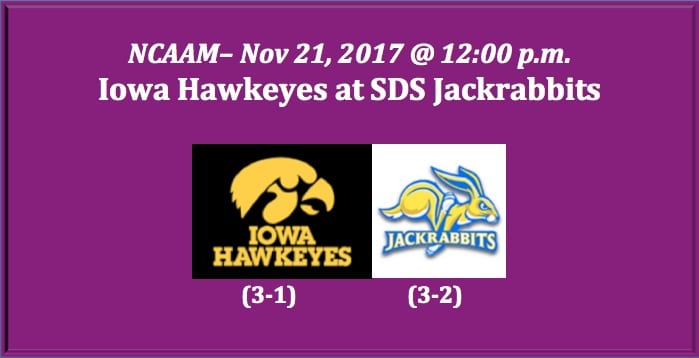 Iowa Plays South Dakota State 2017 College Basketball Free Pick