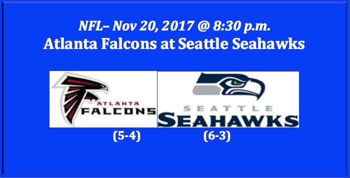 Atlanta Plays Seattle 2017 Monday Night Football Pick