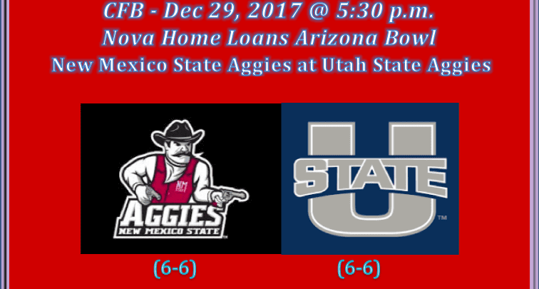 New Mexico State plays Utah State 2017 Arizona Bowl pick