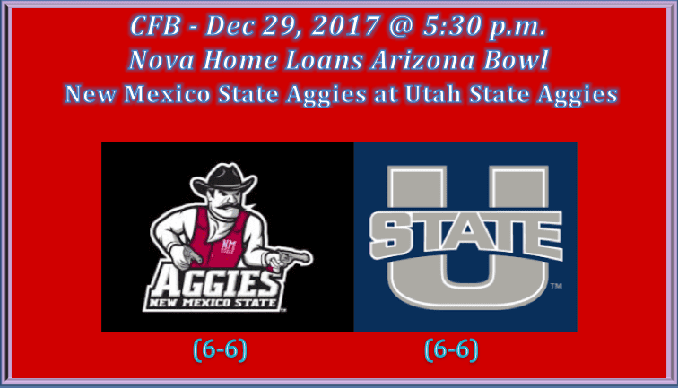 New Mexico State plays Utah State 2017 Arizona Bowl pick