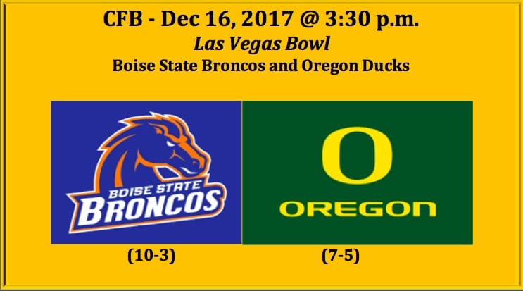 Boise State plays Oregon 2017 Las Vegas Bowl pick