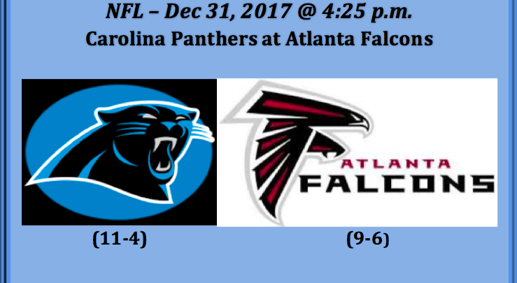 Carolina plays Atlanta 2017 week 17 NFL free pick