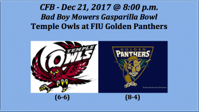 Temple Plays FIU 2017 Gasparilla Bowl Pick