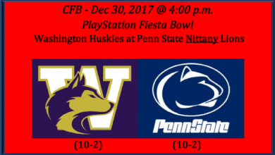 Washington meets Penn State 2017 Fiesta Bowl pick