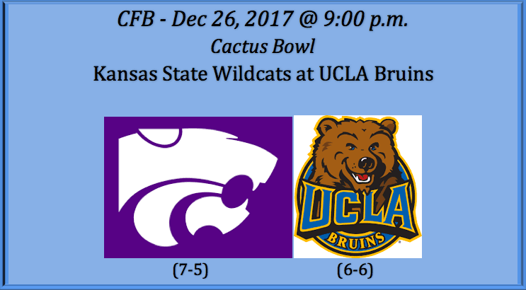 Kansas State plays UCLA 2017 Cactus Bowl pick