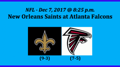 New Orleans Plays Atlanta 2017 Thursday Night Football Pick