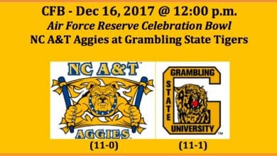 NC A&T Plays Grambling 2017 Celebration Bowl Pick