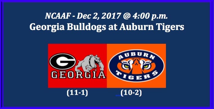 Our Georgia Plays Auburn 2017 SEC Championship Free Pick