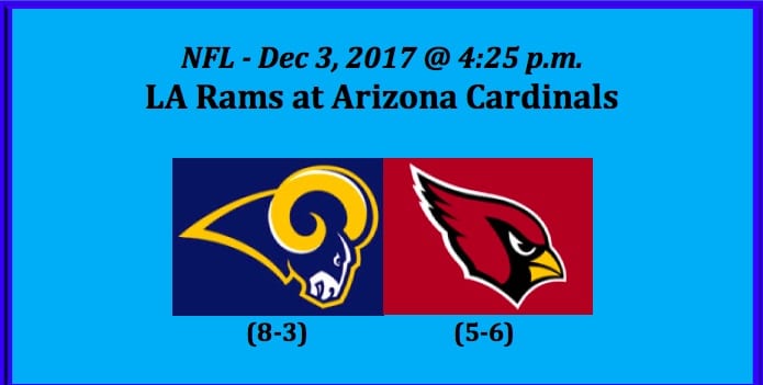 Rams Play Cardinals 2017 NFL Free Pick