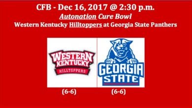 Western Kentucky Plays Georgia State 2017 Autonation Cure Bowl Pick