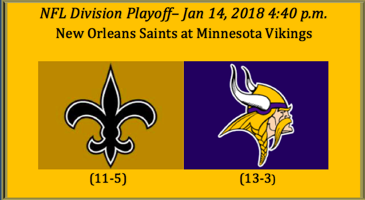 New Orleans plays Minnesota 2018 NFC Divisional Playoff game pick