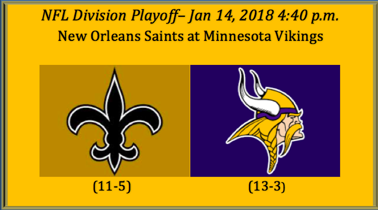 New Orleans plays Minnesota 2018 NFC Divisional Playoff game pick