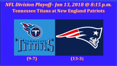 Tennessee Plays New England 2018 AFC Divisional Playoff Pick-