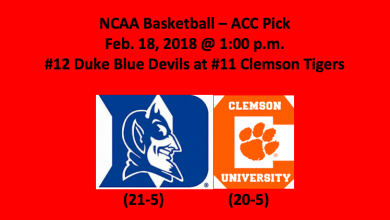 Duke plays Clemson 2018 NCAA basketball ACC pick