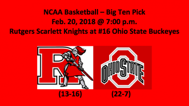 Rutgers plays Ohio State 2018 NCAA basketball pick