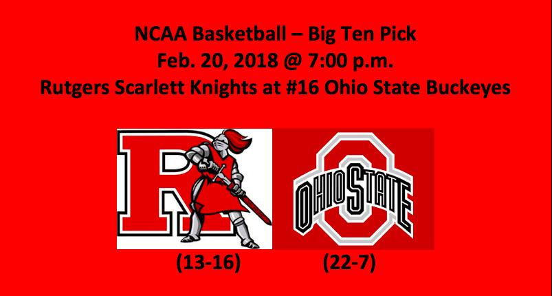 Rutgers plays Ohio State 2018 NCAA basketball pick