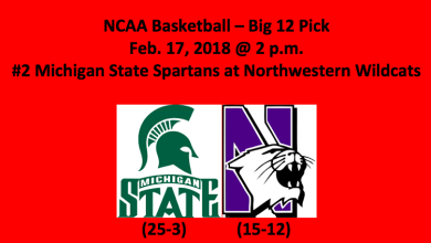 Michigan State Plays Northwestern 2018 NCAA Basketball Big 10 Pick