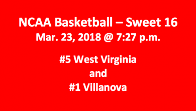 West Virginia Plays Villanova 2018 Sweet 16 Free Pick