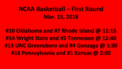 First Four Round One 2018 NCAA Tournament Picks