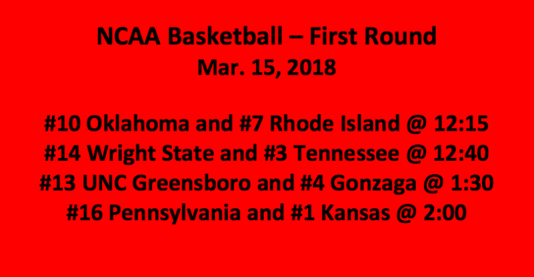 First Four Round One 2018 NCAA Tournament Picks