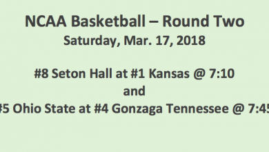 Round One 2018 NCAA Tournament Late Evening Picks