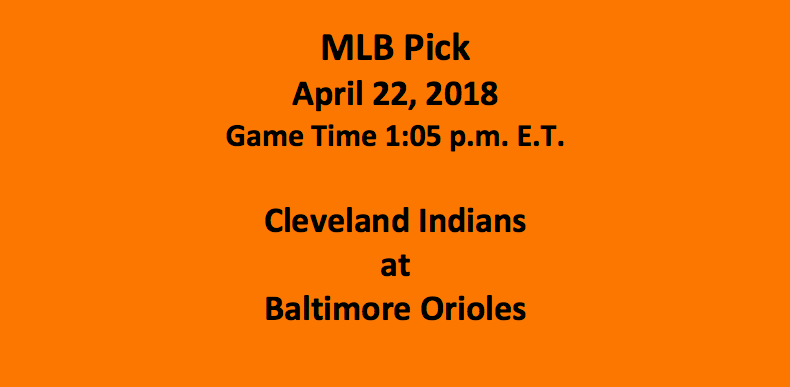 Cleveland Plays Baltimore 2018 MLB Free Pick