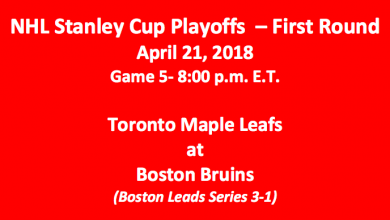 Toronto plays Boston Game 5 Stanley Cup pick
