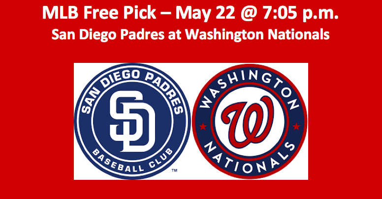 San Diego Plays Washington MLB Free Pick