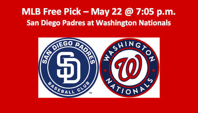 San Diego Plays Washington MLB Free Pick